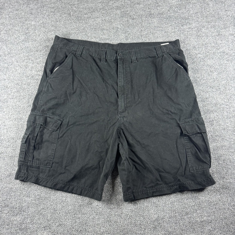 Wrangler Cargo Shorts Mens 44 Black 10" Inseam‎ Utility Hiking Pockets 60KSWBL